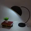 simple small plain black dome bedside hotel table decor lamp shade