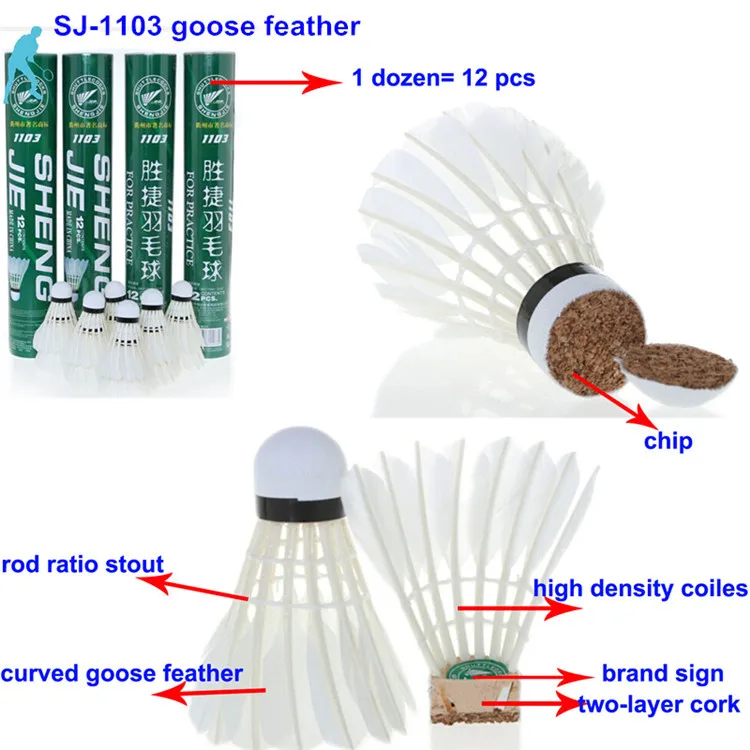 Badminton Ball Material Professional Player Standard Badminton Feather ...