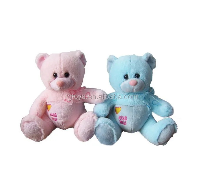 9inch Kiss Me Pink Sky Blue Teddy Bear Soft Baby Toys Buy Yangzhou