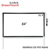 hot sale 84 inch ir touch screen open frame monitor, USB touchscreen multi touch screen overlay kit for LED LCD monitor