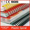 Wholesale plastic spiral bind ring,plastic spiral ring for notebook,pvc plastic spiral coil binding material wire