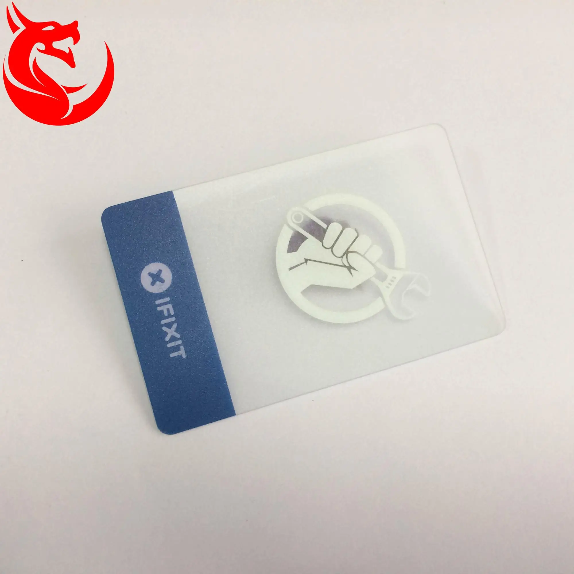 excellent quality pvc clear frosted plastic business card