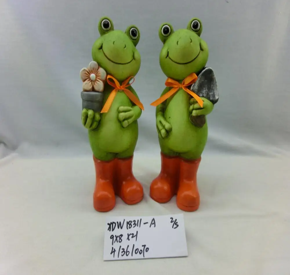 resin frog ornaments