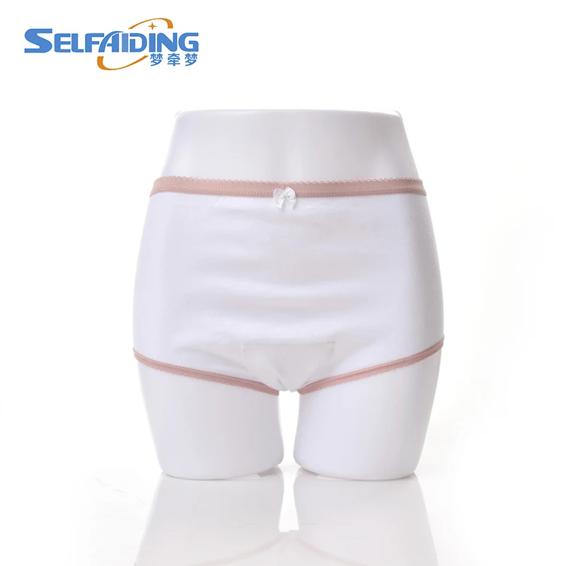 100cotton Adult Absorbent Reusable Antistatic Protective Panties