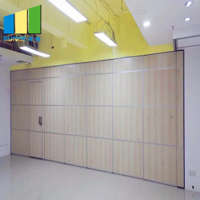 Ceiling Track Acoustic Movable Sliding Folding Wall Partitions For