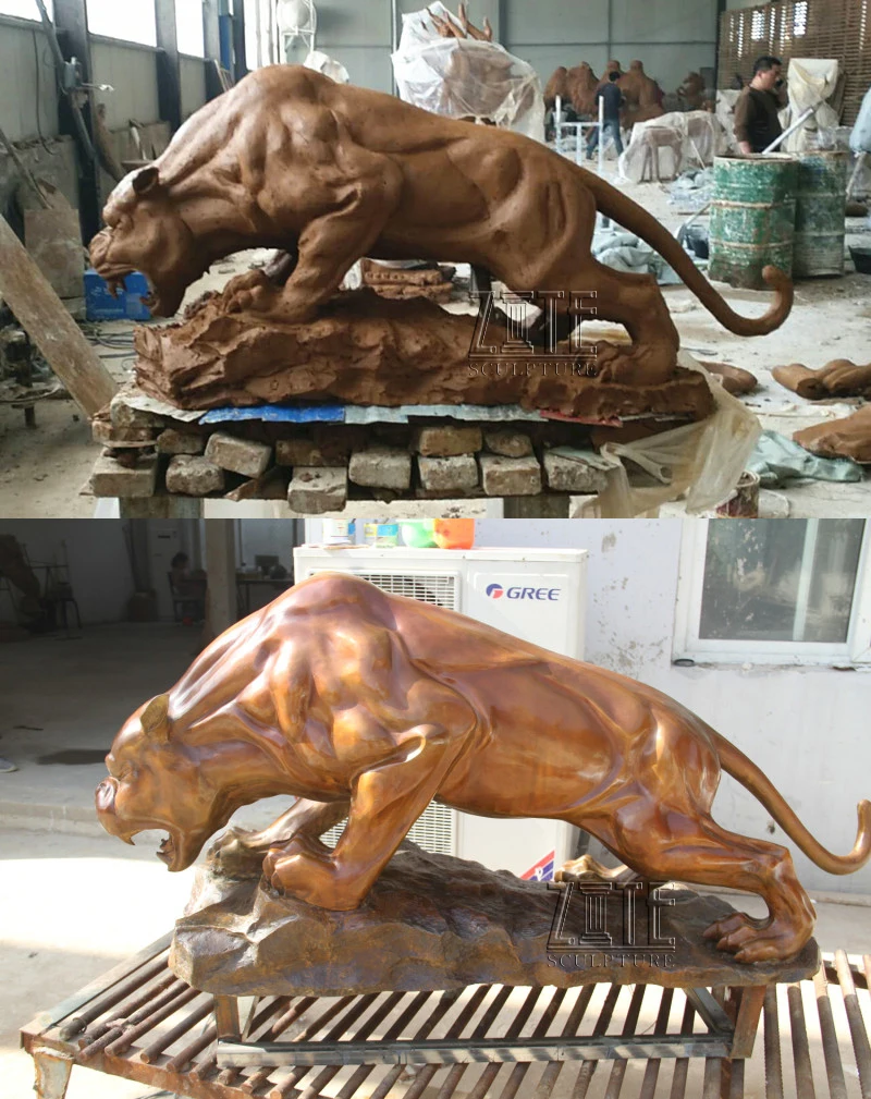 Hot Sale Life Size Bronze Panther Statue Sculpture - Buy Bronze Panther