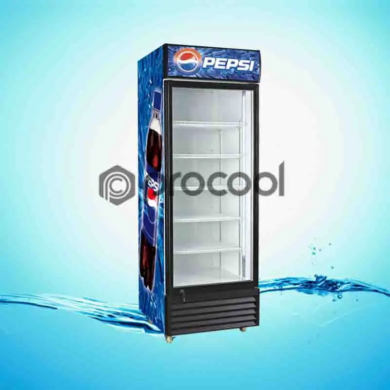 commercial pepsi fridge