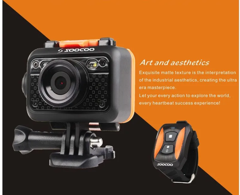 Original SOOCOO S60 1080P Sports Action Video Camera Waterproof 60m WiFi GoPro