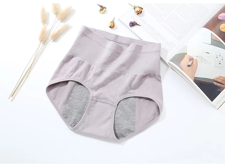 Women's Menstrual Cycle Panties Low Rise Postpartum Briefs Elastic