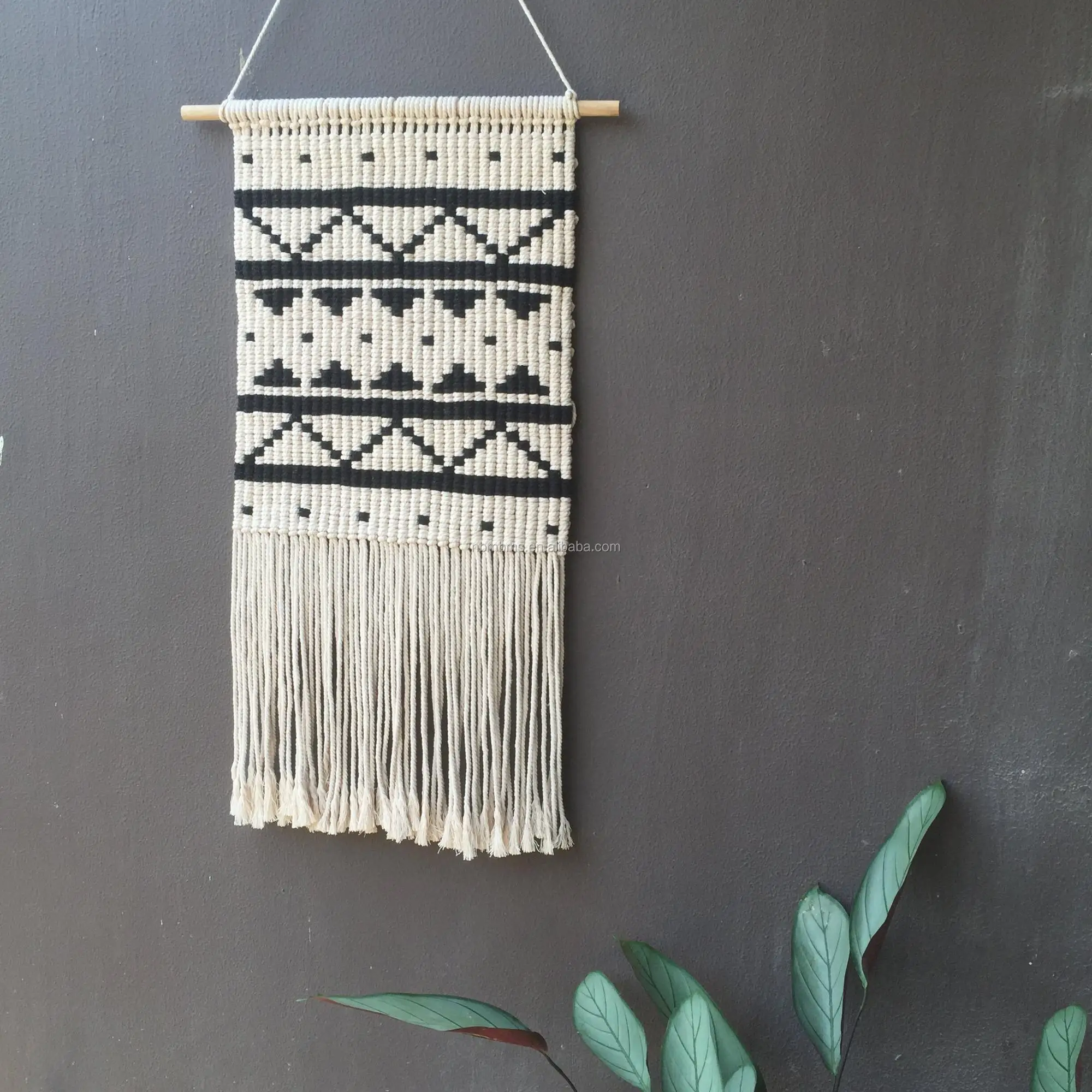 qjmax 简单时尚家居装饰编织挂墙挂毯