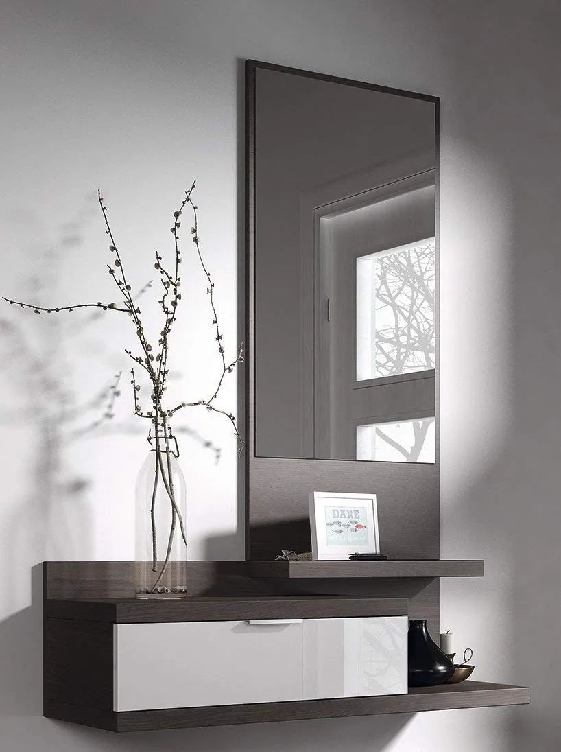 ERAWUD Wall Mounted Dressing Table With Mirror And Storage For Living Room  Engineered Wood Dressing Table Price in India - Buy ERAWUD Wall Mounted Dressing  Table With Mirror And Storage For Living