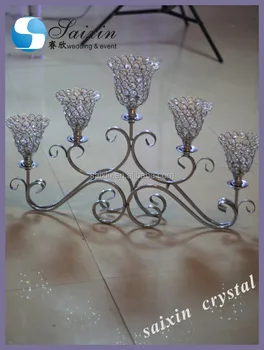 Bling Table Decoration Silver Metal Candle Holder Zt 130 View