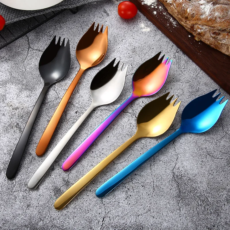 18/8 Stainless Steel Sporks For Everyday Household Use Metal Spork