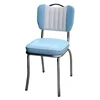 (SP-LC292)Commercial Fast food restaurant furniture leather chair restaurant tables chairs with metal leg booth PU leather chair