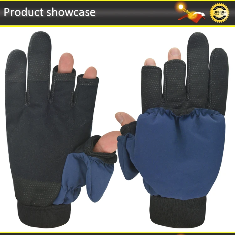 Winter Waterproof Ice Heated Fishing Gloves Mittens Insulated Crabbing