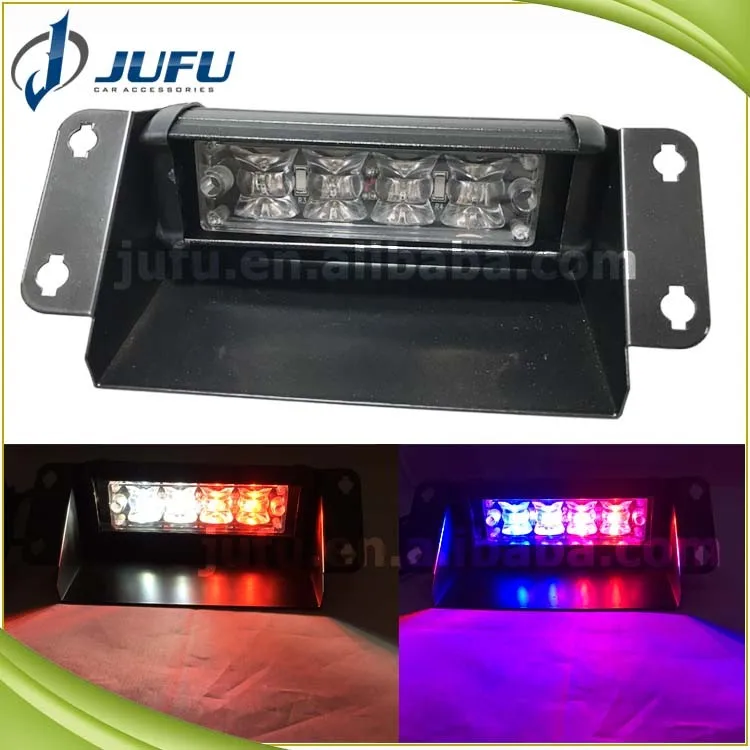 12v Amber White Green Red Blue Emergency Vehicles Dash Warning Strobe Light Car Led Dash Deck