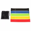 multiple color customized 5 latex fitness exercise loop resistance bands pilates latex elastic work out band