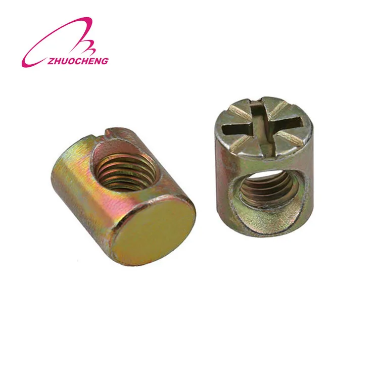 M4 M8 M9 Zinc-plated Cross Dowel Hole Nuts For Furniture - Buy Tommy ...