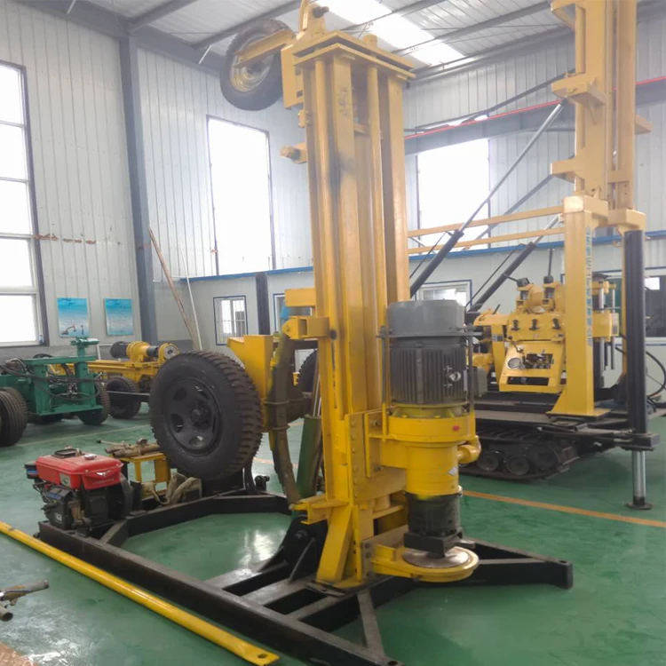 13bar 200m Water Well Drilling Rig 5t Pneumatic Drilling Rig With Air