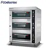 bakery oven temperature controller gas bread oven commercial black glass door