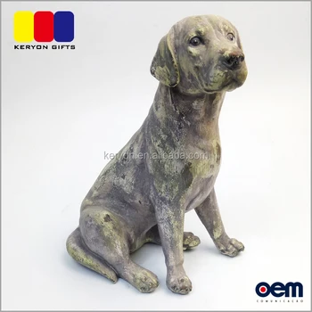 resin dog statues life size