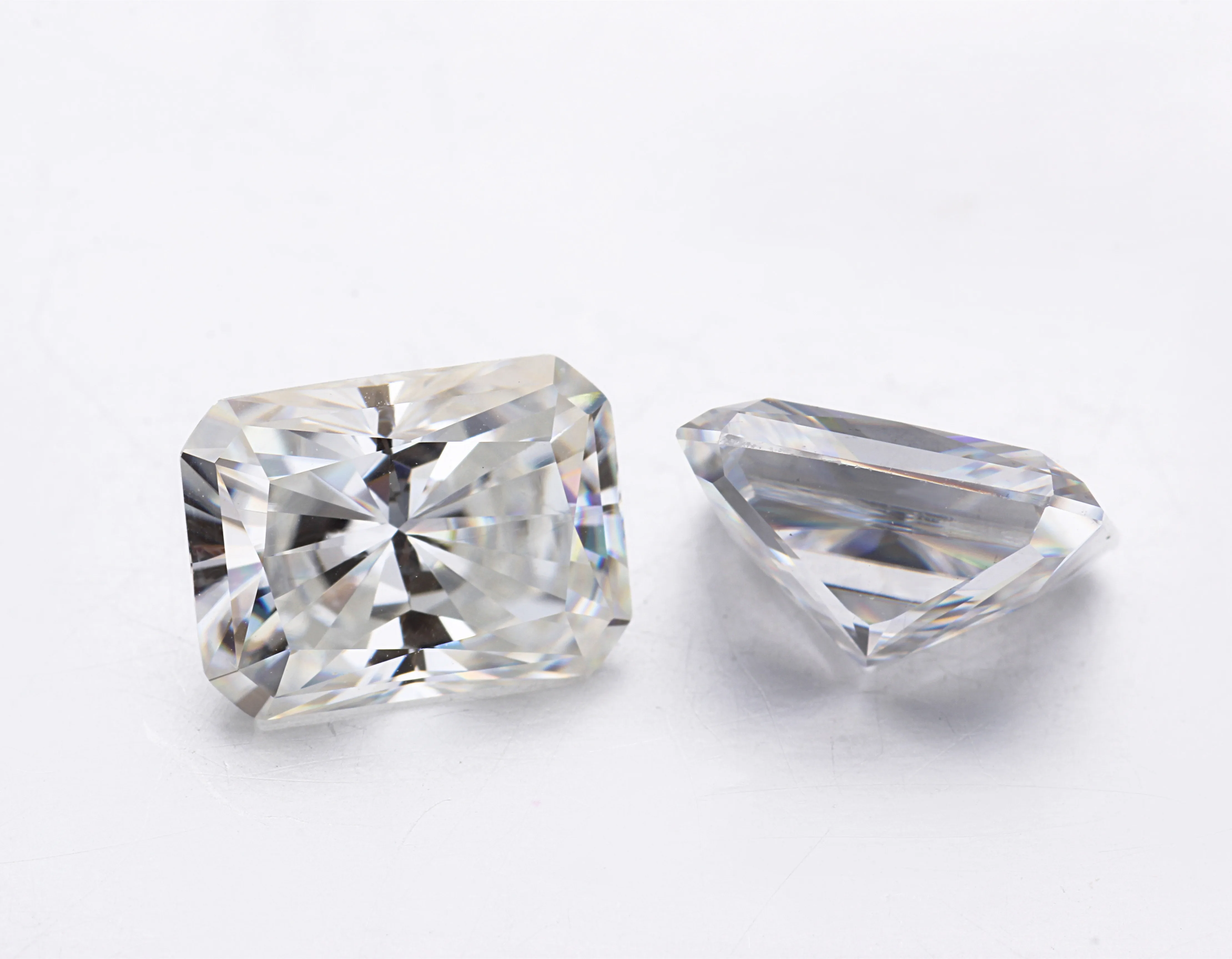 moissanite 钻石辐射切割松散 moissanite 合成宝石 starsgem