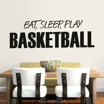 Inspirational Wall Decor Dining Room Stickers Art Vinyl Quotes Inspirational Wall Decor Dining Room Stickers Art Vinyl Quotes Eat Sleep Play Basketball Letters Kitchen