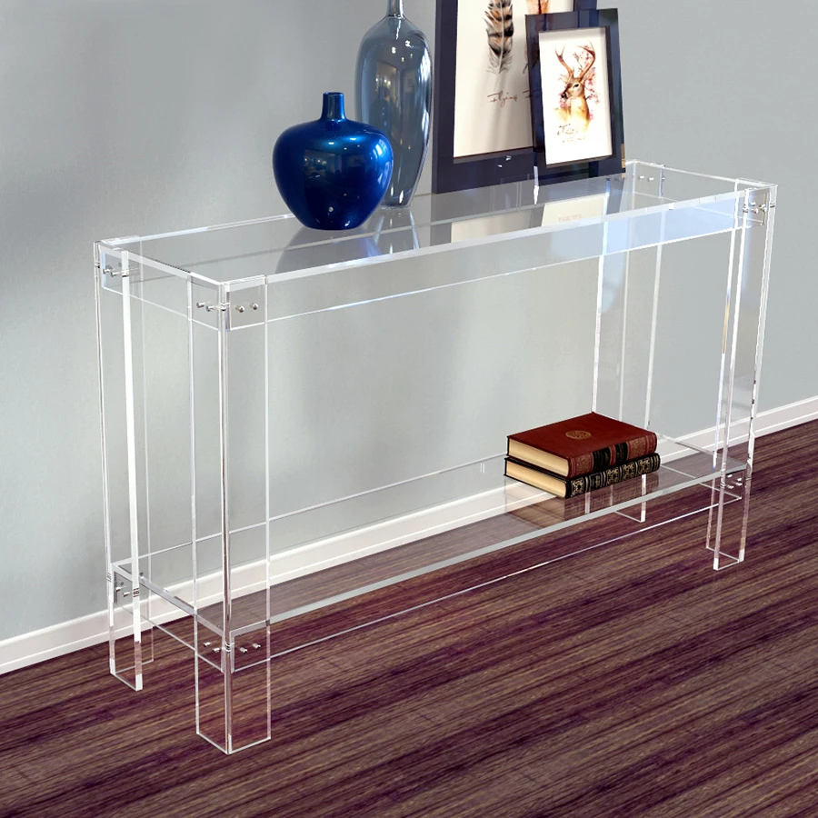 Clear Acrylic Hallway Desk Lucite Console Acrylic Console Table Acrylic