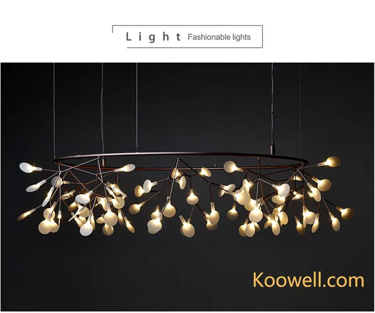 modern leaf chandelier