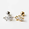 New Cz Helix Cartilage Cute Minimal Tiara Crown Ear Studs Earring Piercing