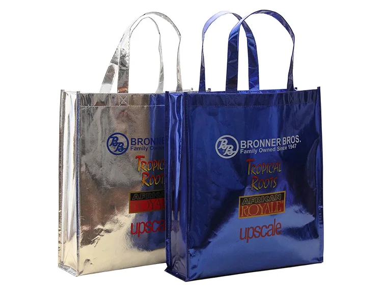 2019 Custom Design Cheap Recycled foil laminated Non Woven Bag, Folding Reusable Non-woven Shopping Bag