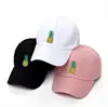 Women Pineapple Dad Hat Baseball Cap Polo Style Unconstructed Fashion Unisex Dad White Black Cap