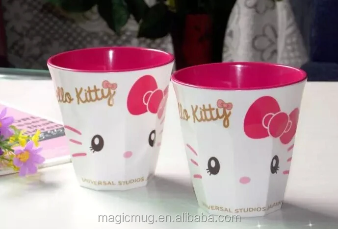 O Kitty Design Plastic Coffee Mugs For Kids Breakfast Milk O Kitty Design Plastic Coffee Mugs For Kids Breakfast Milk Tumbler