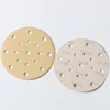CWH 6 Inch with holes Gold Abrasive Sanding Disc for Car Surface Polishing