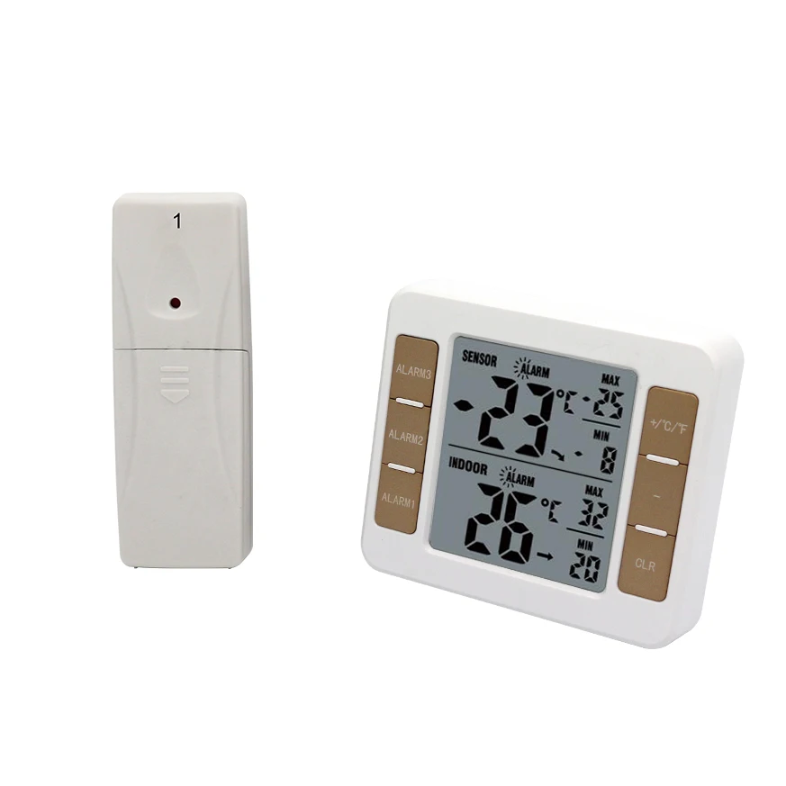 Wireless Temperature Humidity Sensor 433mhz With Indicator For House ...