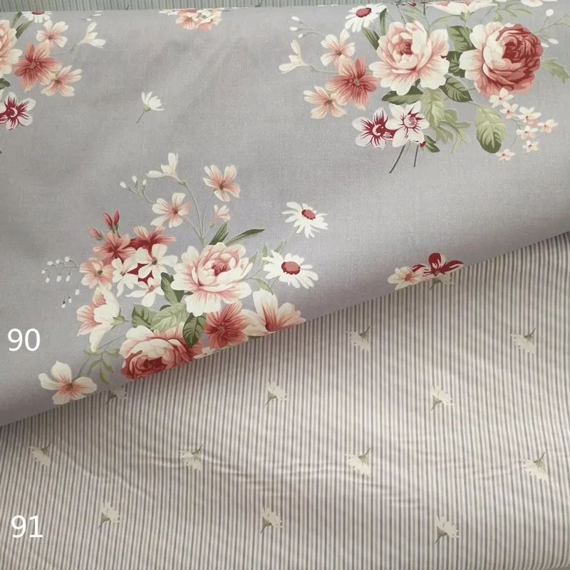 Wholesale 63 Inch Width 100 Cotton Printed Twill Bed Sheet Fabric