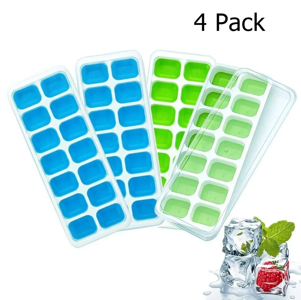Cocktail BPA Free 38 Cubes Each Easy Release 2Pack Honeycomb Shape Silicone Ice Cube Molds for Chilling Bourbon Whiskey Beverages FDA//LFGB Approval AdorioVix Ice Cube Trays