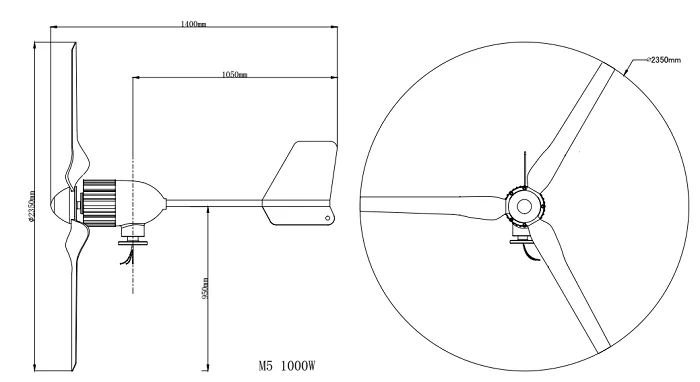 1KW HOME WIND GENERATOR WITH GOOD QUALITY REASONABLE PRICE