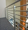 Manufacturer price Square stainless steel staircase guardrail/ balcony handrail post/ outside glass wire cable balustrade