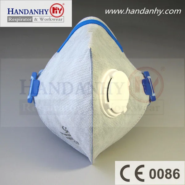 breathing protective FFP2 fold flat respirator face mask