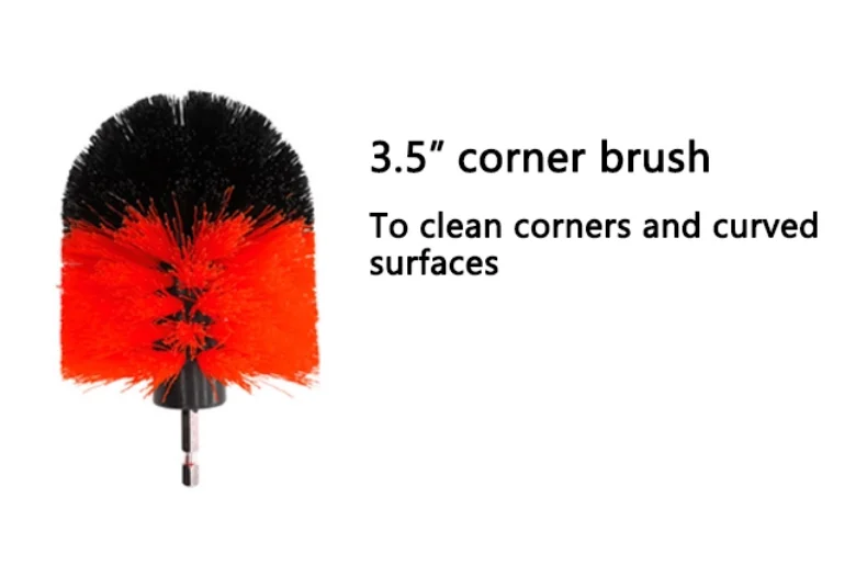 3pcs nylon attachment drill scrub brush set drill attachments drill brush set