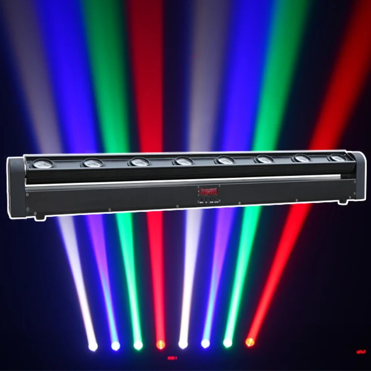 Popular effect light 8x10W RGBW single color DMX mini moving head led moving head bar