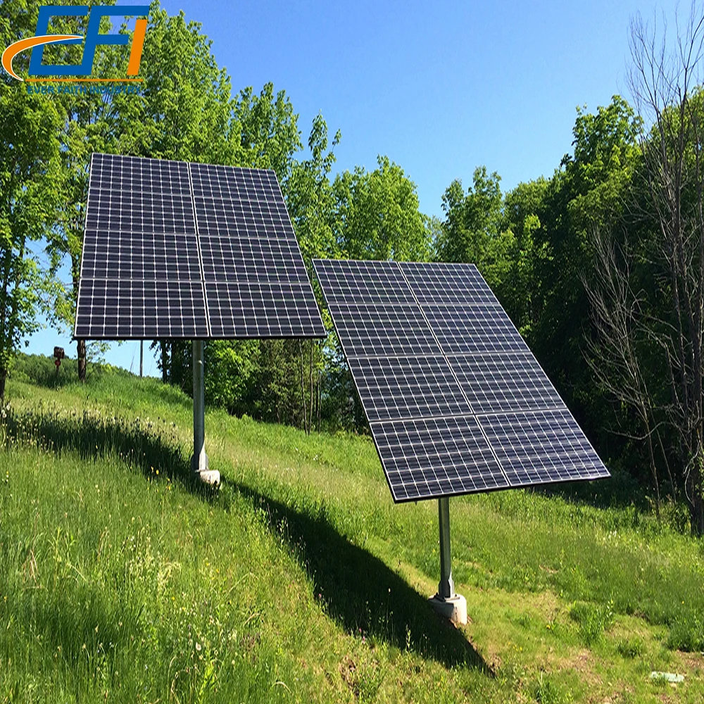 Solar Pole Stand Single Pole Solar Ground Mount Racking System Solar