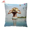 Art Cotton Linen Pillow Case Waist Beach Cushion