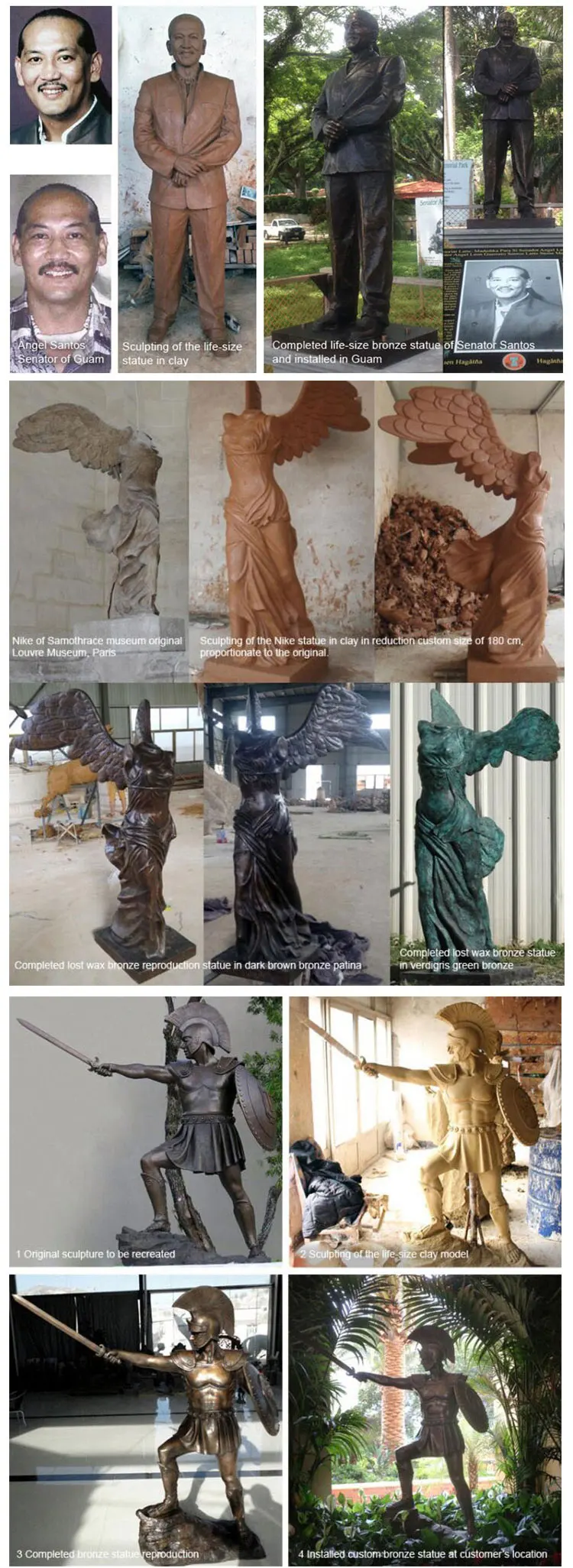 Life size cast bronze sculpture for home and garden decoration