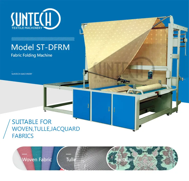 Suntech Automatic Textile Fabric Double Folding Machines - Buy Fabric ...