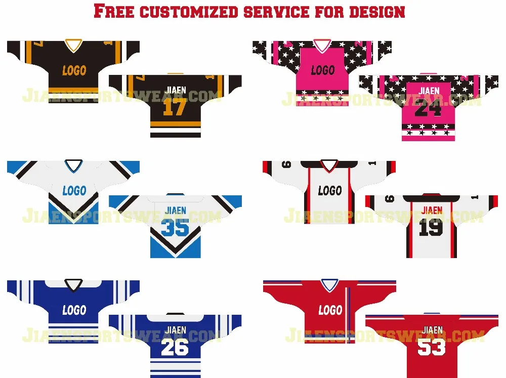 Customised Usa Ice Hockey Jerseys 2023 Digital Print Children Hockey