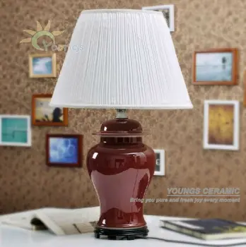 red bedside table lamps