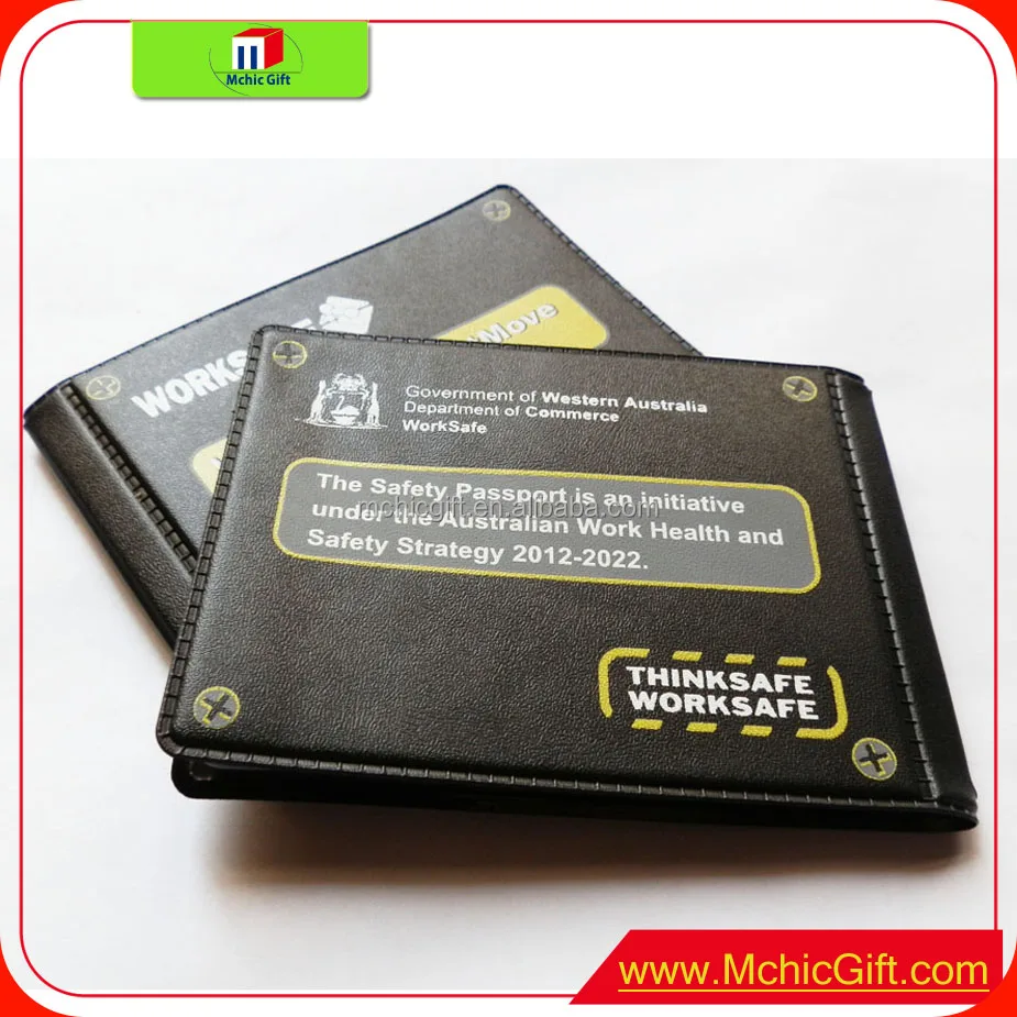 Cheap Custom Vinyl Square Pocket Business Card Holder Made In China