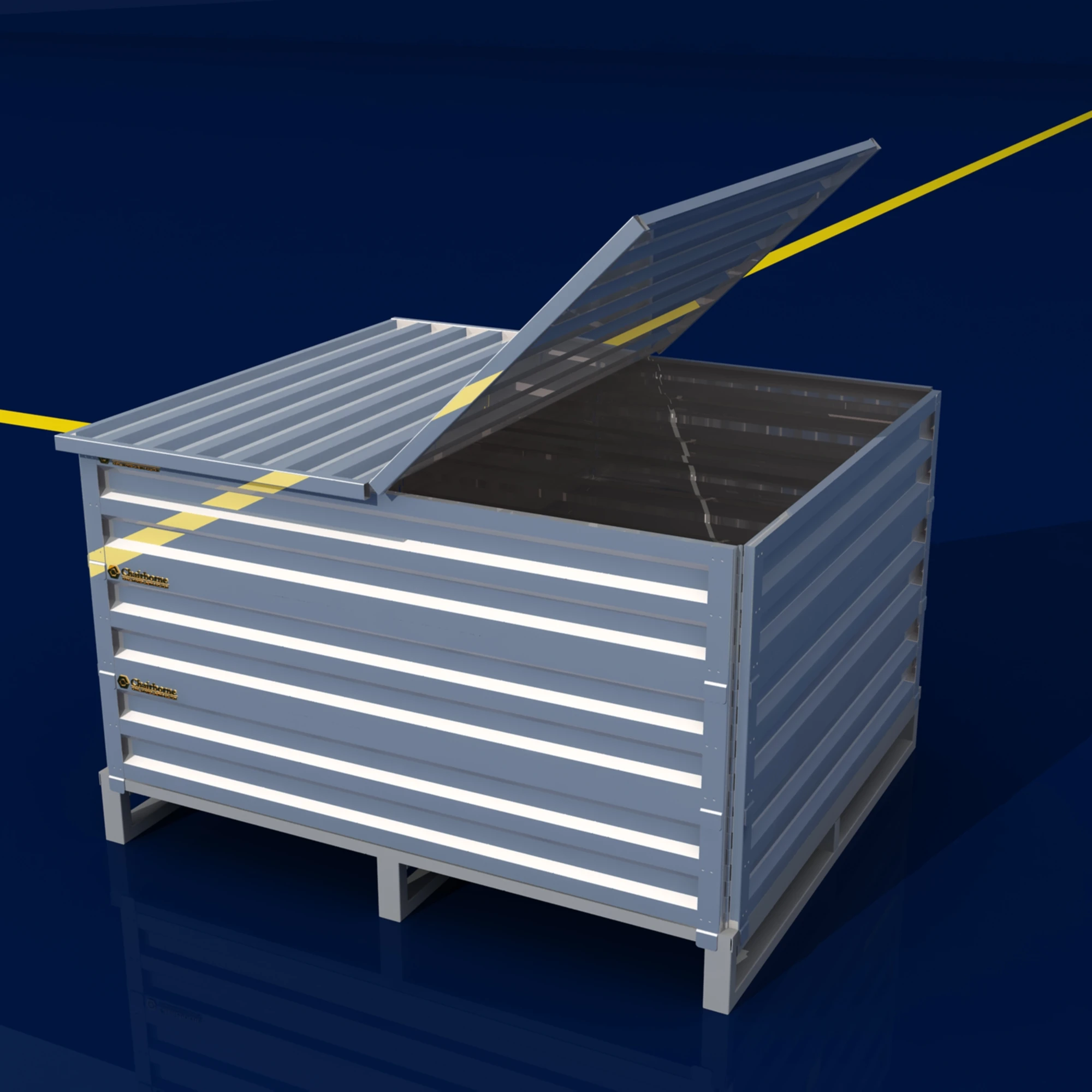 Galvanized Pallet Collar Designed For Metal Pallet With Durable